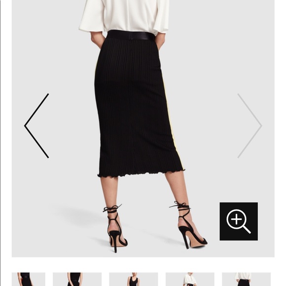 Ellery DASHA STRIPE RIB-KNIT SKIRT sz 10AU / SM US - Picture 3 of 7